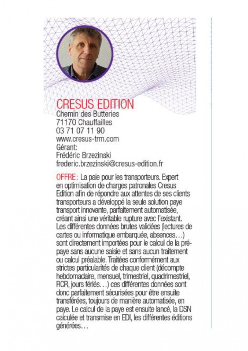 Cresus inscription à France